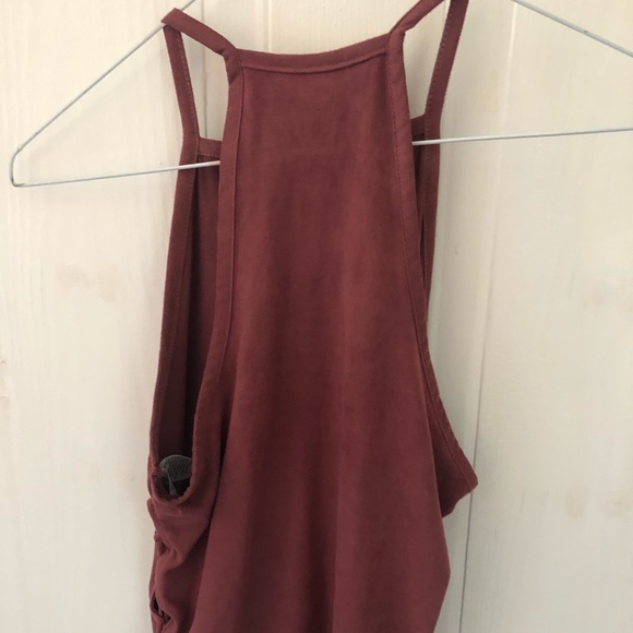 American Eagle Suede Tie Side Top - Picture 2 of 4